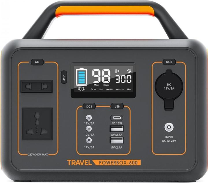 Produktbild Volt Polska Przeno?na stacja zasilania TRAVEL POWERBOX OPTI 600 (230 Wh, 2.75 kg)