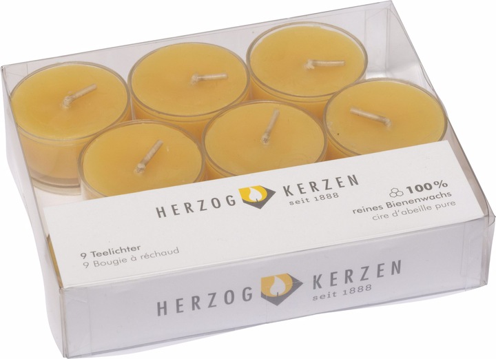 Herzog Kerzen Bienenwachs (9 Stk.)