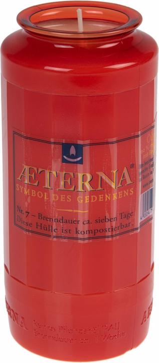 Produktbild Herzog Kerzen Grabkerze Aeterna Ø 6.7 cm Rot