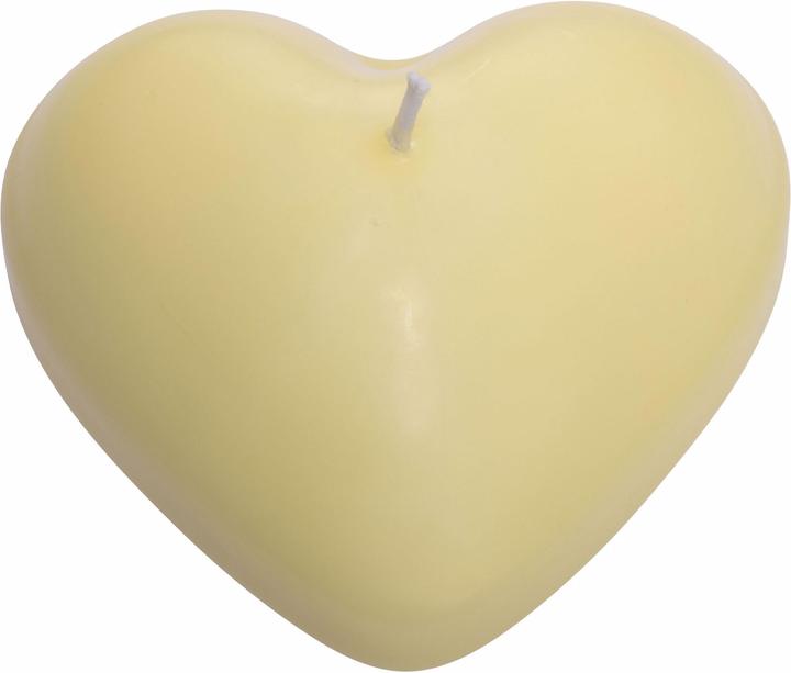 Image du produit Herzog Kerzen Bougie flottante Ø 8,5 cm coeur, jaune clair (1 pcs)