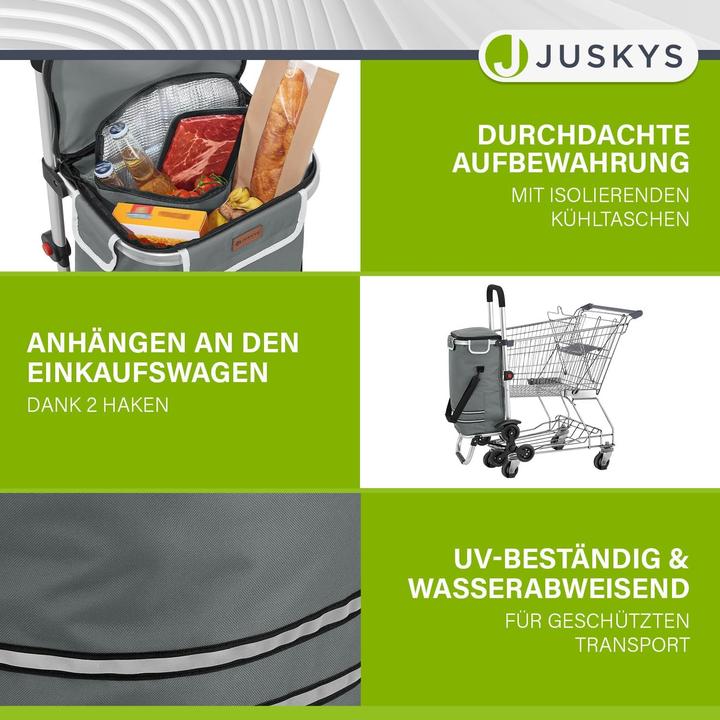 Produktbild Juskys Klappbarer Einkaufstrolley für Treppen