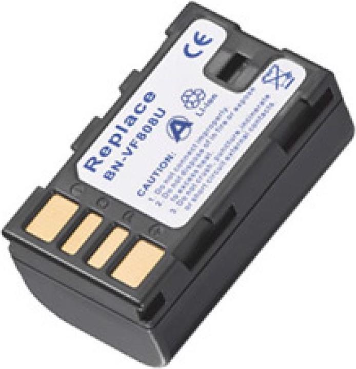 Actual product image AccuCell Battery JVC BN-VF808 U, BN-VF815 U (Camera battery)