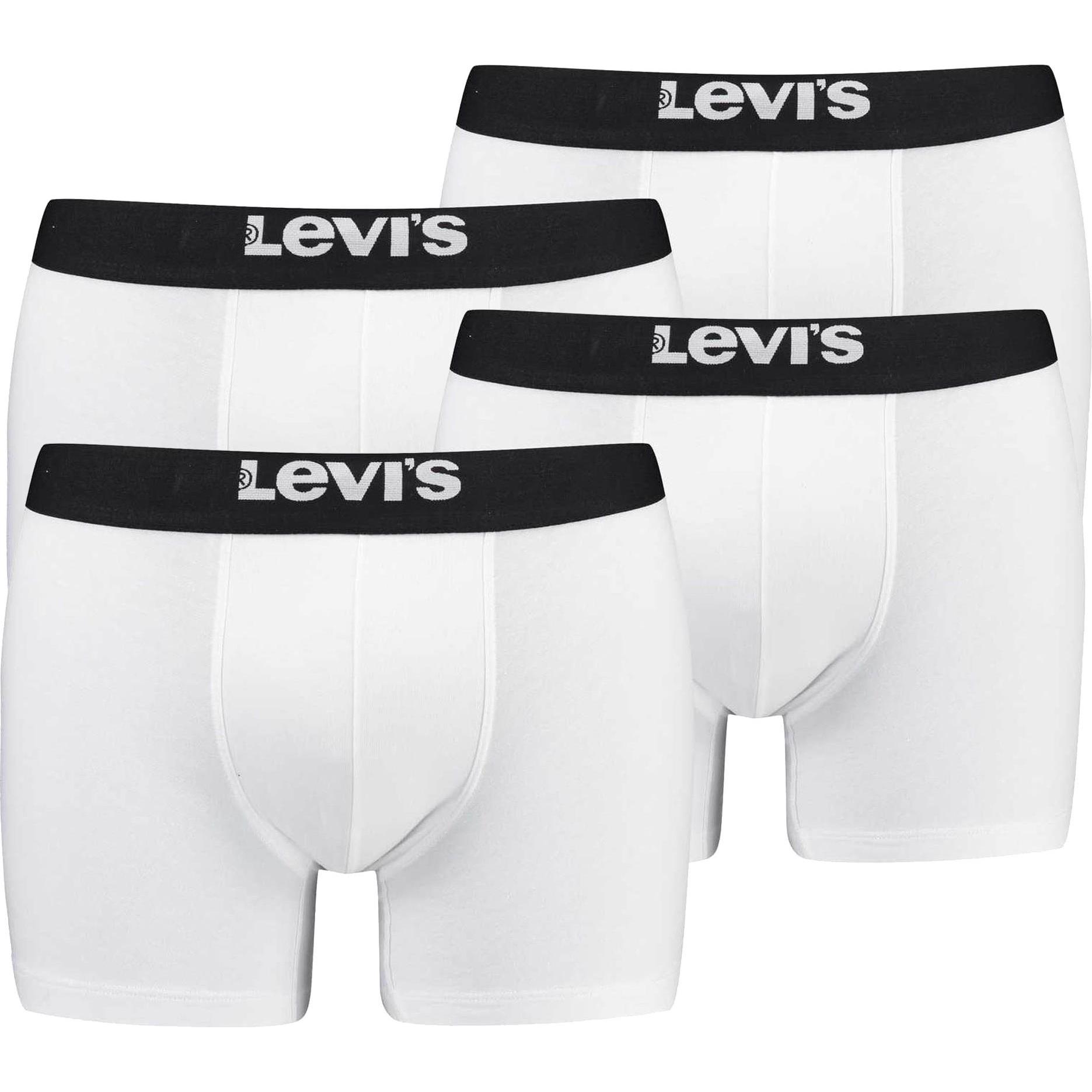 Thumbnail - Levis, Herren, Unterhosen, Boxershort Casual, Weiss, (L, 4er Pack)