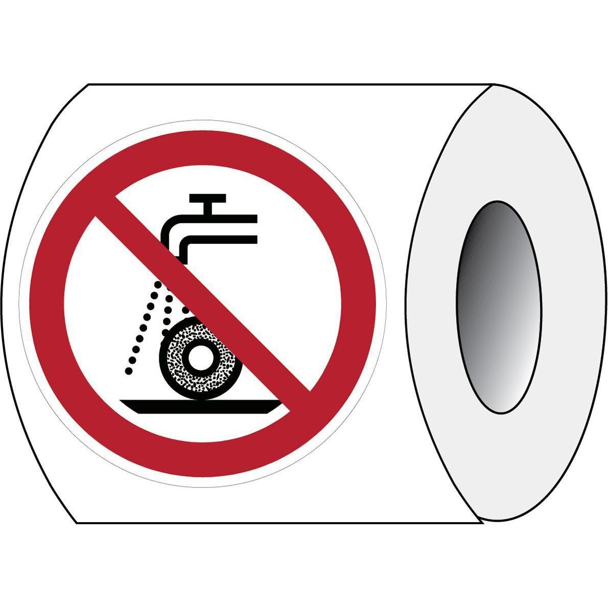 Brady, Informationsschild, ISO 7010 PIC P033 B-7541 ISO Sicherheitskennzeichnung - Nicht zulässig für Nassschleifen