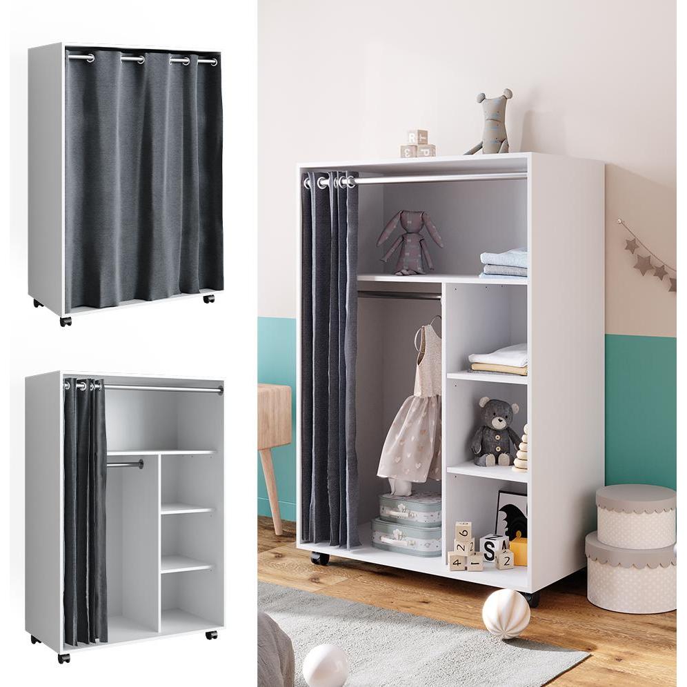 Thumbnail - Vicco, Kinderkleiderschrank, Doros (100 cm)