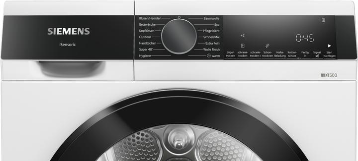 Immagine prodotto Siemens iQ500, Asciugatrice a pompa di calore, 9 kg, Bianco, WQ33G2D41 (9 kg, A destra)