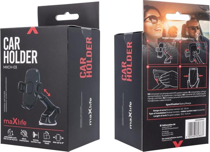Produktbild Maxlife car holder MXCH-03 black
