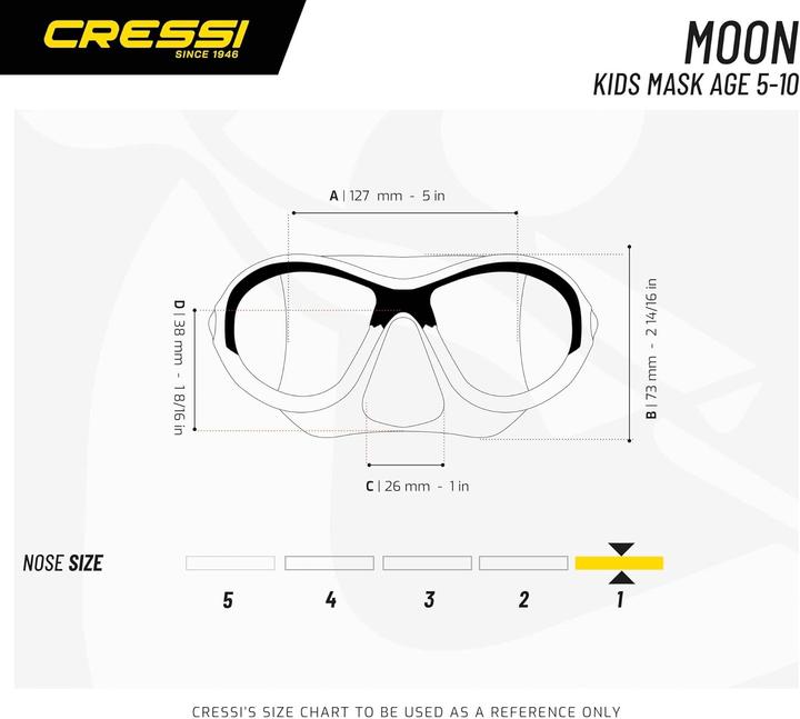 Immagine prodotto Cressi Occhiali da sub Moon Kid