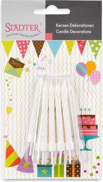 Actual product image Städter Candles with glitter (10 pcs.)