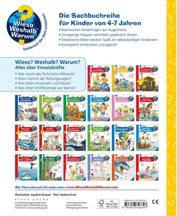 Immagine prodotto Ravensburger Alles über Einsatzkräfte (Tedesco, Andrea Erne, 2017)