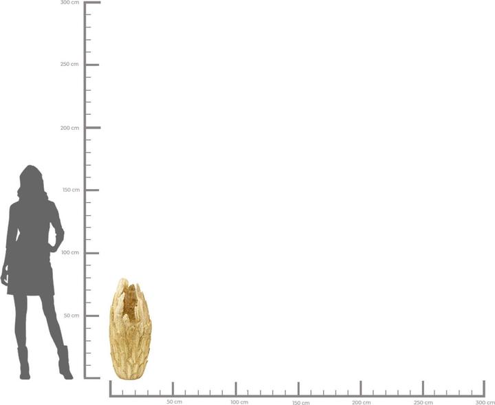 Produktbild Kare Design Vase Feathers Gold 80cm (34 x 80 cm)