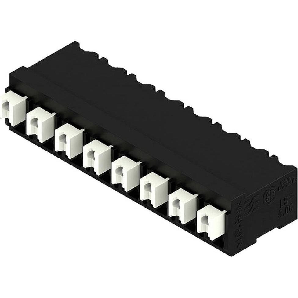 Weidmüller Morsettiera Weidmller per circuiti stampati Interasse: 5,00 mm Numero di poli: 8 Nero 1924890000, Cavo + Spina elettrica, Nero