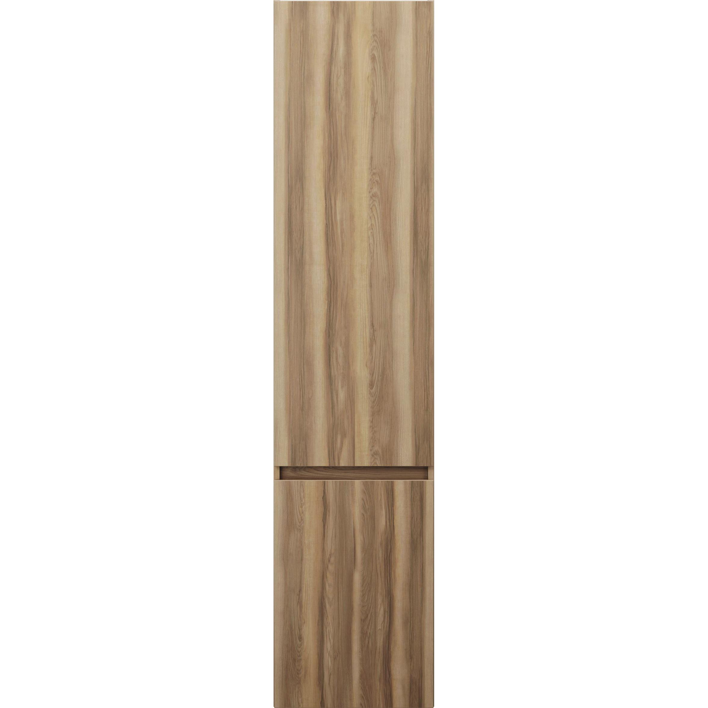 burgbad, Badezimmerschrank, Lin20 Hochschrank Wandhängend mit 2 Türen, Tiefe 245mm, Türanschlag rechts, 400x245x1760m