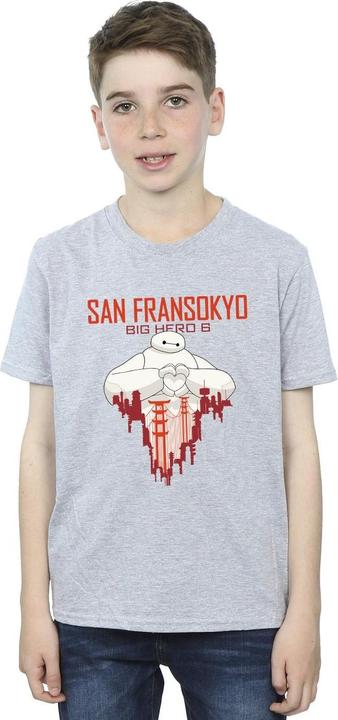 Produktbild Disney Big Hero 6 Baymax San Fransokyo Heart TShirt Jungen (152, 158)