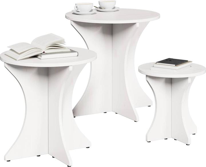 Immagine prodotto vidaXL Tavolino da caffè (26 x 26 x 30 cm, 37 x 37 x 40 cm, 46 x 46 x 47 cm)