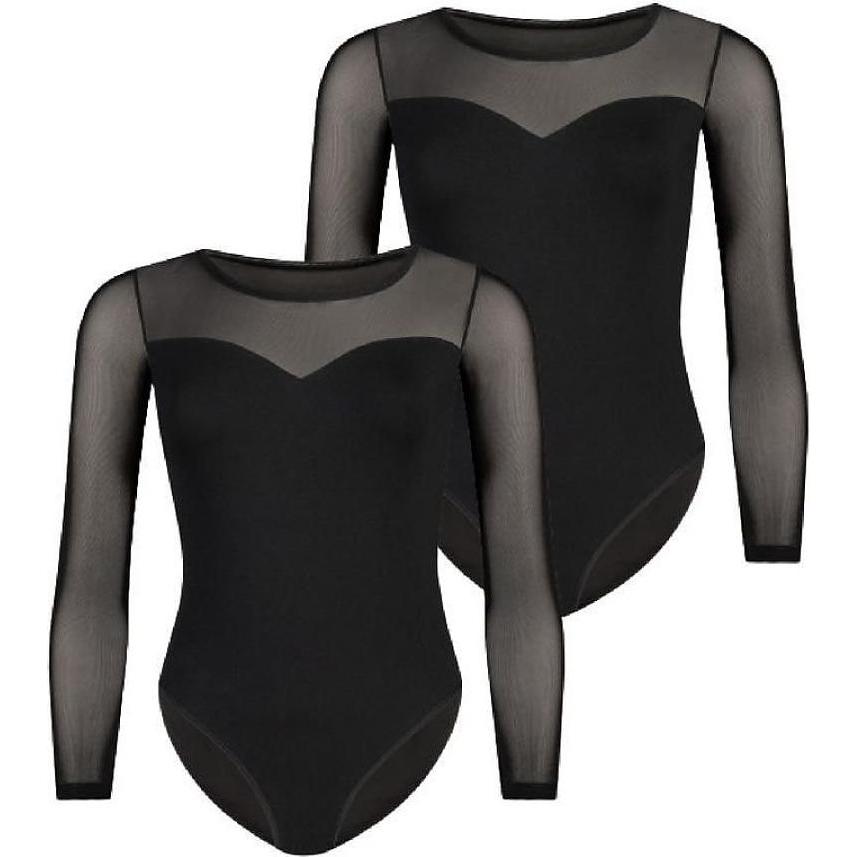 Teyli, Damen, Body, Body model, Schwarz, (L)