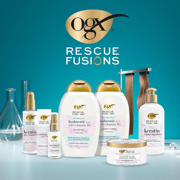 Produktbild Ogx Shampoo Rescue Fusions con Acido Ialuronico (Flüssiges Shampoo, 385 ml)