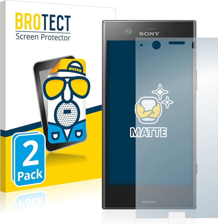 Produktbild BROTECT Entspiegelungs-Schutzfolie Displayschutz Matt (2 Stück, Sony Xperia XZ1 Compact)
