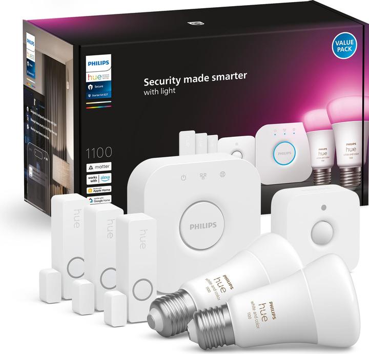 Produktbild Philips Hue Secure Sensoren Bundle (1100 lm, E27)