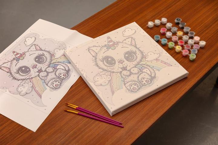 Produktbild Craft Buddy Malen nach Zahlen Unicorn Stars