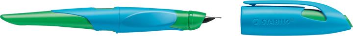 Image du produit STABILO Stylo plume EASYbirdy L, gaucher, bleu/vert Largeur de plume : A, stylo ergonomique pour l'école,... (Bleu/vert, 1 x)
