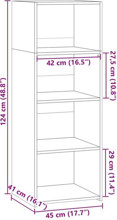 Image du produit vidaXL Highboard (45 x 41 x 124 cm)