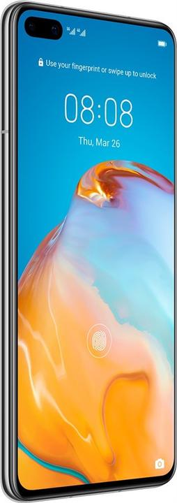 Produktbild Huawei P40 - Smartphone - Dual-SIM - 5G NR - 128 GB - NM-Karte - 6.1" - 2340 x 1080 Pix (128 GB, Ice White, 4G)