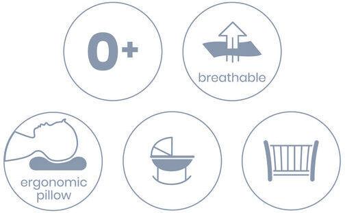 Image du produit Doomoo Oreiller pour bébé (28 x 18 cm)