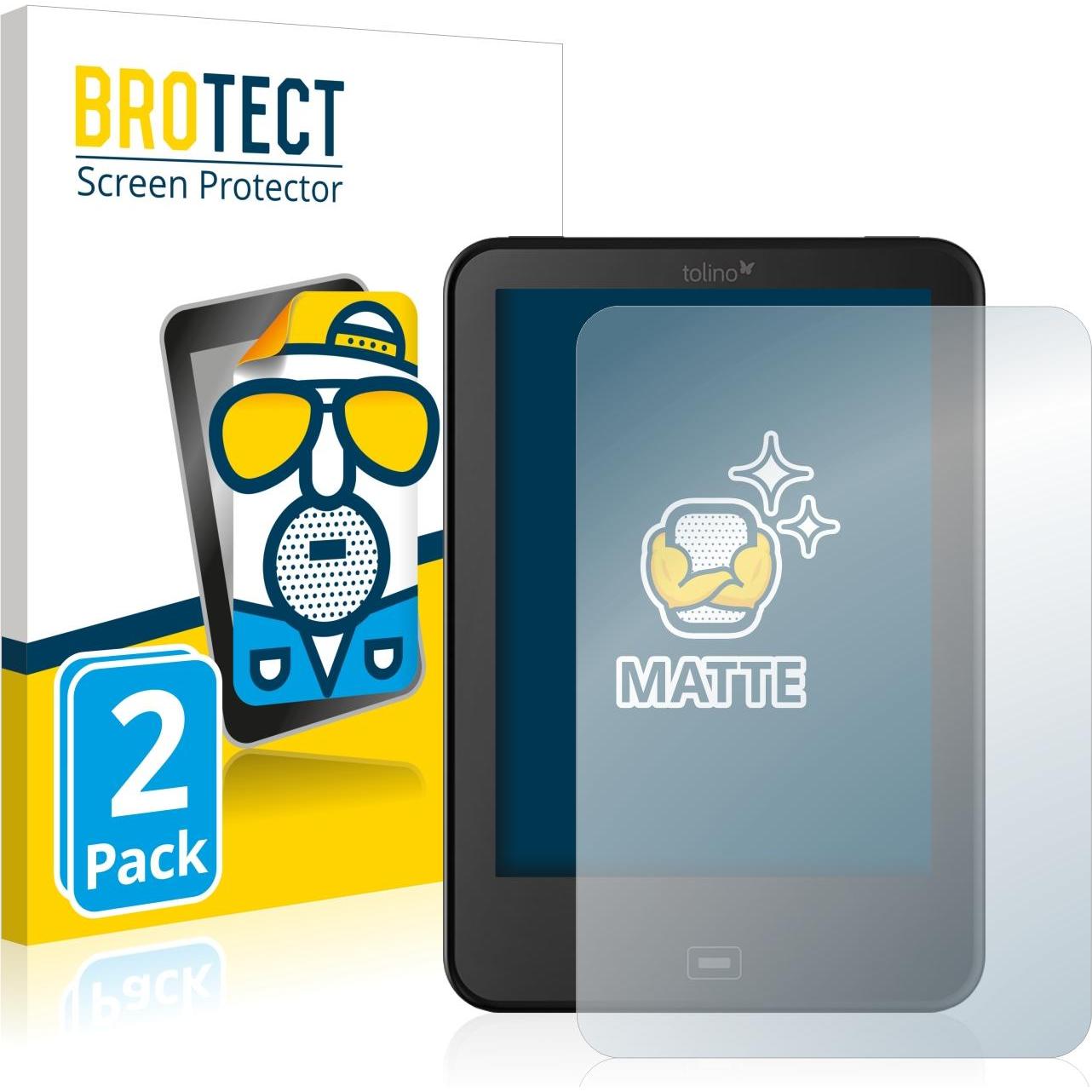 BROTECT Entspiegelungs-Schutzfolie Displayschutz Matt (vision 3 HD), eReader Zubehör, Transparent