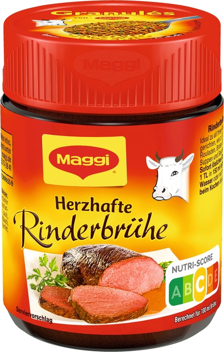 Produktbild Maggi Rinderbrühe Bouillon Glas, ergibt 6 Liter (6000 ml)