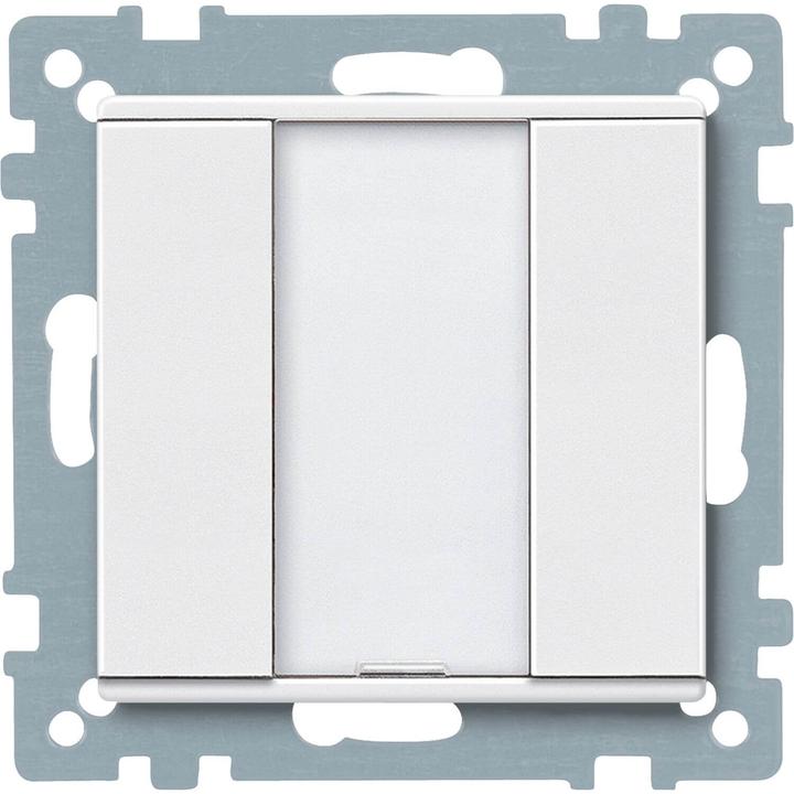Produktbild Merten Taster 1fach plus, polarweiss, System M 627519
