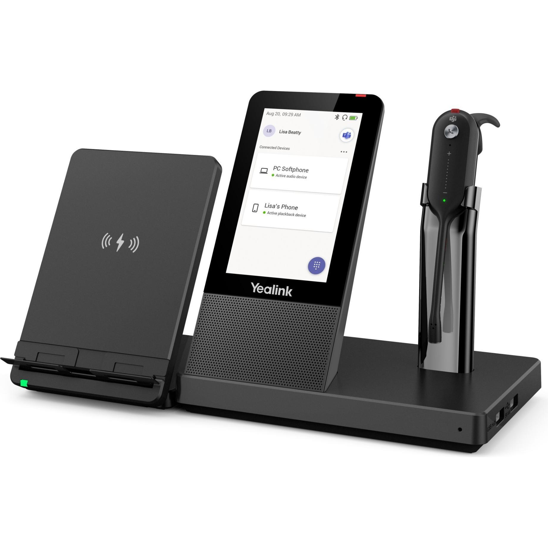 Yealink Wh67 Dect Wireless Headset (Docking, Senza Fili), Cuffie Da Ufficio