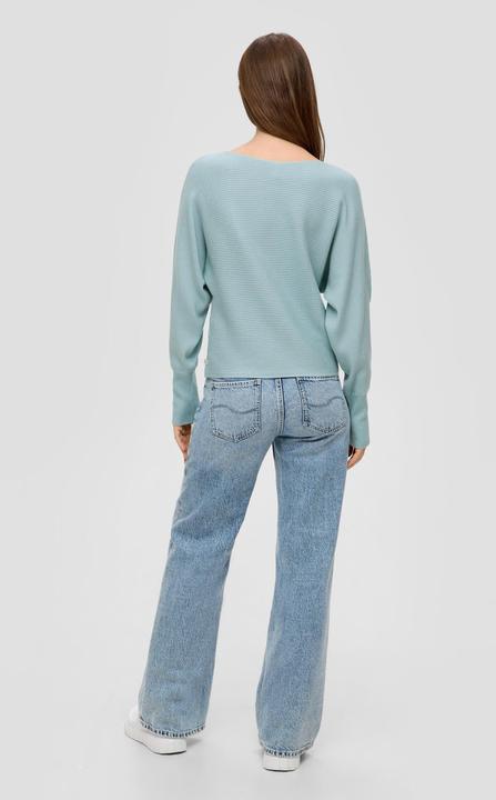 Produktbild s.Oliver Strickpullover Rippstrickpulli mit Fledermausarm (XXL)