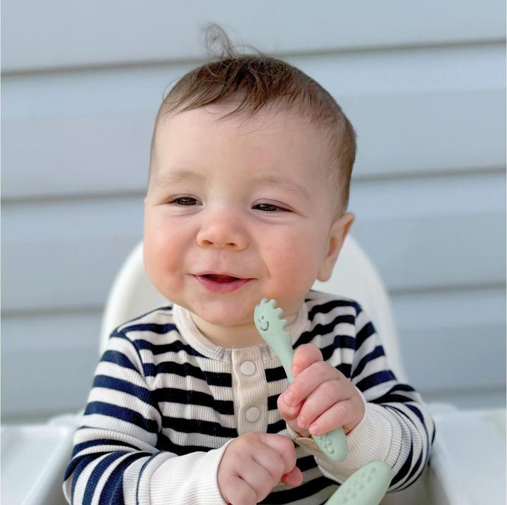 Produktbild Dreambaby Babybesteck 3-teilig Silikon Mint