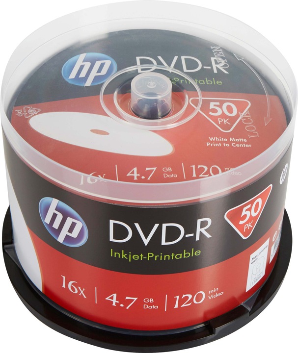 Produktbild HP DVD-R IJ PRINT 16X 50PK cake (69317) (50 x)
