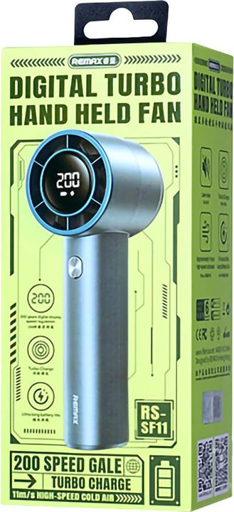 Produktbild Remax Handlicher Turbo-Handventilator mit Digitalanzeige