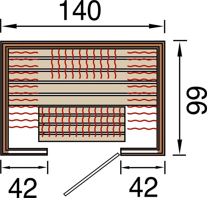 Produktbild Weka Holzbau Infrarotkabine Weka Osby 1 140x99x190 cm