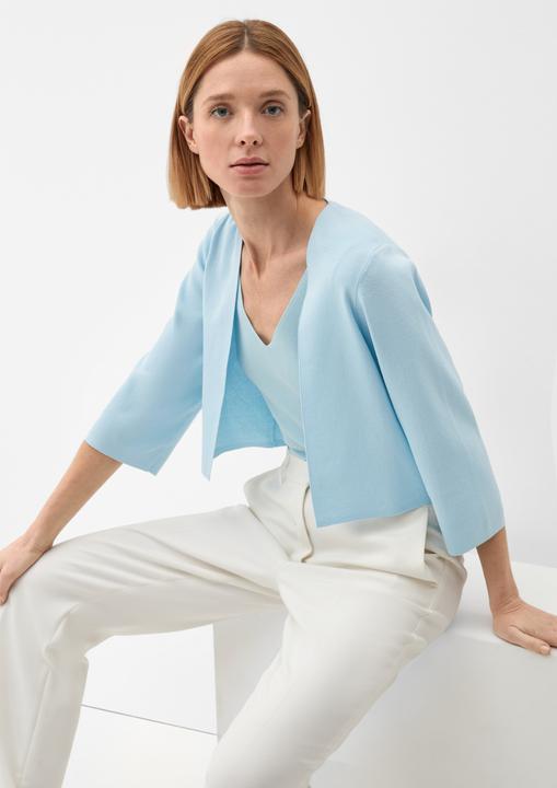 Produktbild s.Oliver Strickjacke Strickjacke aus Baumwollmix (42)