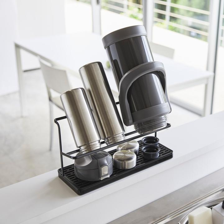 Produktbild Yamazaki Flaschen-Abtropfständer mit Ablage TOWER