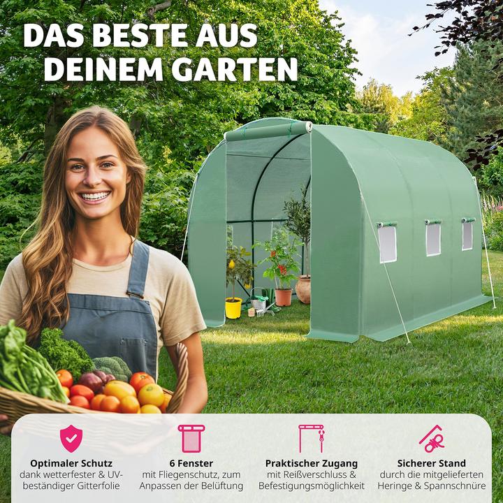 Produktbild tectake Gewächshaus Folientunnel