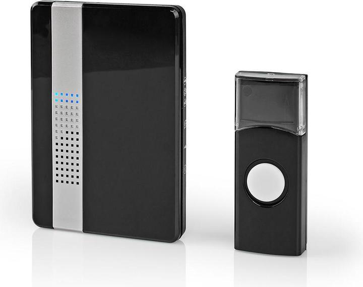 Image du produit Nedis Kit de sonnette de porte sans fil Alimentation secteur 220-240 V AC 50 Hz 1x CR2032 Volume : 80 dB S (Funk)