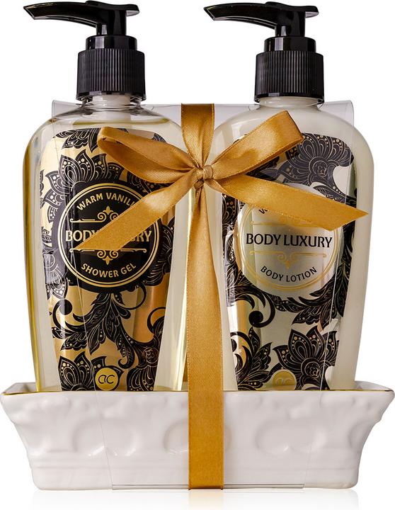 Actual product image Accentra Hand care set BODY LUXURY in ceramic bowl, incl. 200ml hand soap and 200ml hand lotion in pump