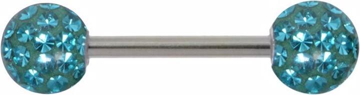 Image du produit Bijouteria Piercing langue (Cristallin, Résine époxy, Acier chirurgical 316L)