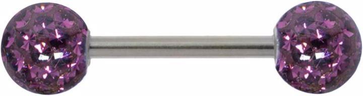 Image du produit Bijouteria Piercing langue (Acier chirurgical 316L, Cristallin, Résine époxy)
