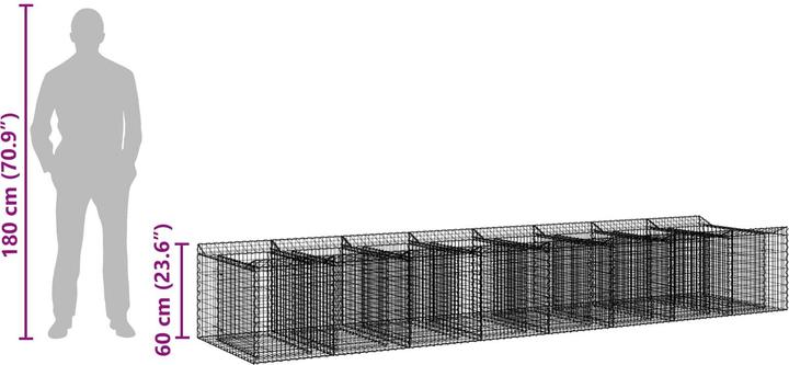 Produktbild vidaXL Zaunpaneele
