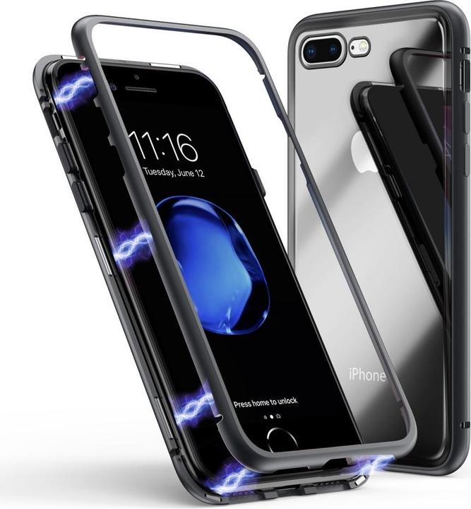 Produktbild G-Case Apple iPhone 7 Plus Aluminium Magnetic Glass Backcover Hülle (Apple iPhone 7 Plus)