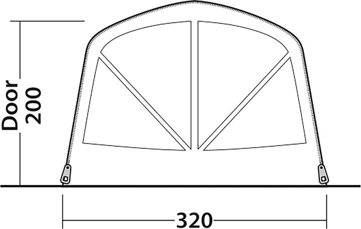 Produktbild Outwell Nashville 5 Air TC (Wurfzelt, 35.80 kg, 5 Personen)