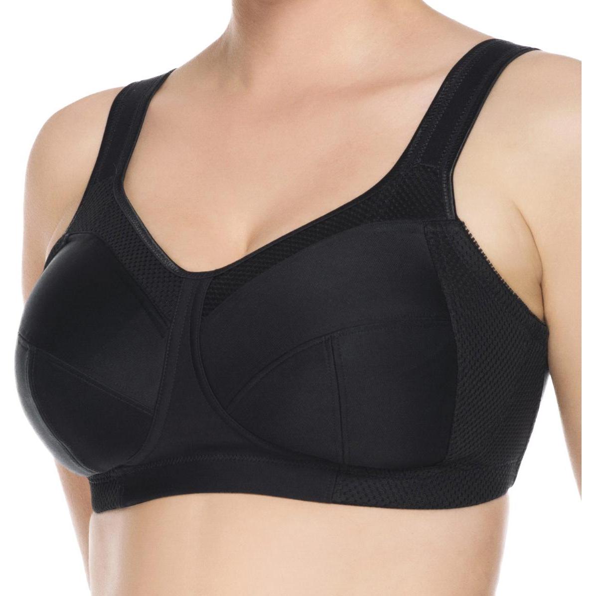 Ulla, BH, Kate Sport und Entlastungs-BH ohne Bügel, Schwarz, (70 E, Einzelpack)