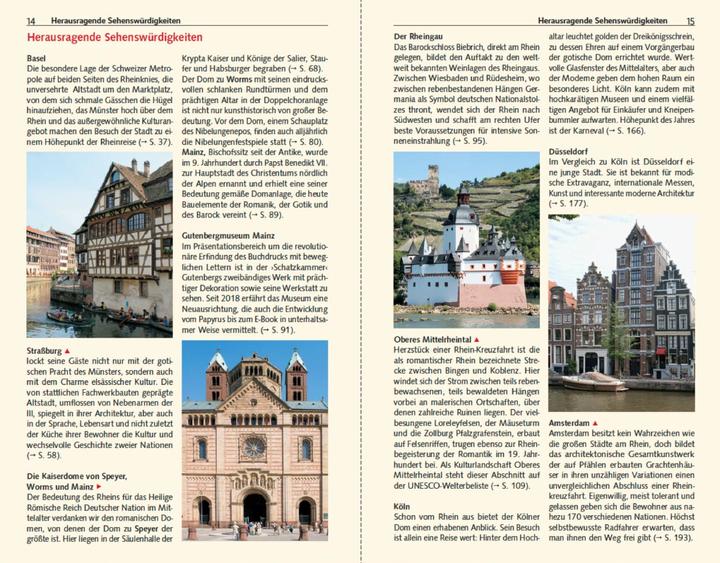 Actual product image Travel guide river cruises Rhine (German, Annette Lorenz)