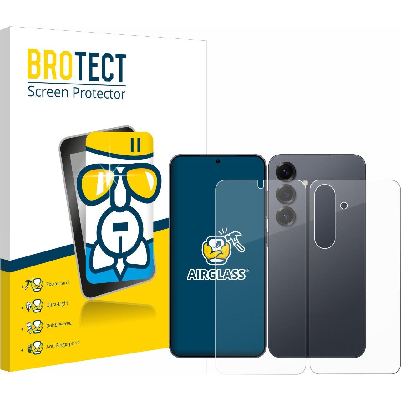 BROTECT Schutzglas Schutzfolie Displayschutz Display Schutz Glas Folie klar (1 Stück, Samsung Galaxy S25), Smartphone Sc...